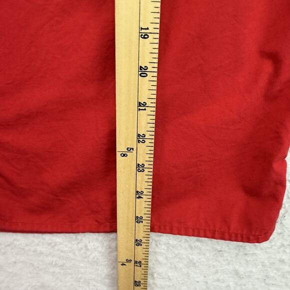 Vintage Christmas Shirt Womens Small S Red Reindeer Button Up Long Sleeve - Picture 7 of 11